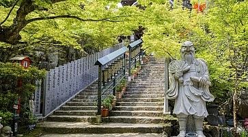 Staircase to the Maniden Hall in Daisho In Temple