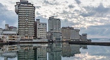 Resort hotels at Wakura Onsen, Japan