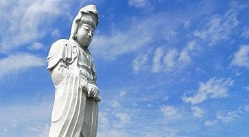 Kannon Statue in Byakui Daikannon Jigen-In temple, Takasaki, Japan