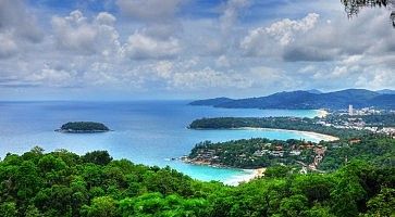 La vista di Phuket dall'alto.