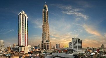 Il grattacielo Baiyoke Tower a Bangkok.