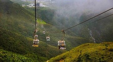 La funivia Ngong Ping 360.